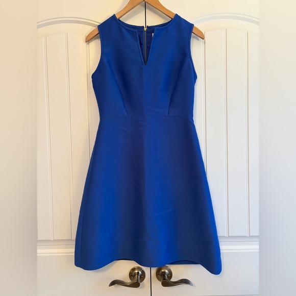kate spade Dresses & Skirts - Kate Spade Royal Blue A Line Mini Dress V Neck Gold Zipper Women's Size‎ 4